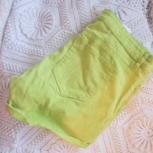 H&M lime green shorts